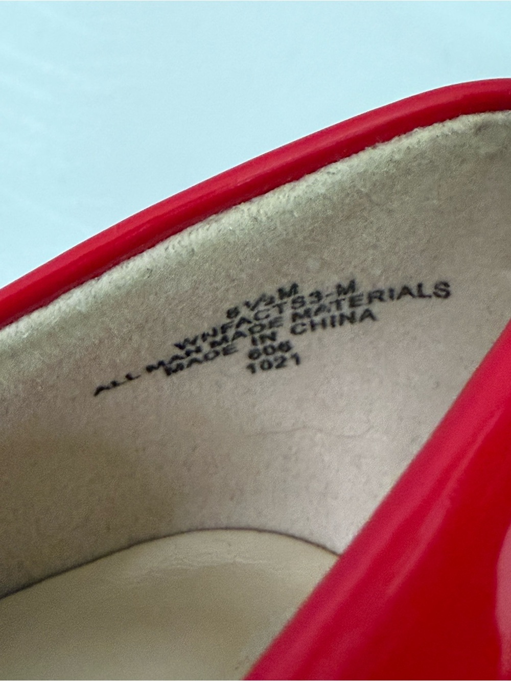 Nine West Red Patent Pointed Toe Stiletto Heels Size 8.5 NWOT - Picture 7 of 9